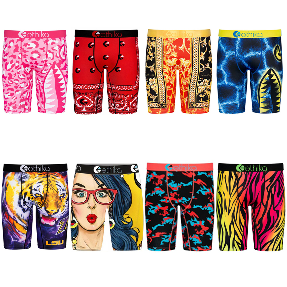 

9 colors ethika icon men boxers Quick dryinge shark boxers mens cuecas boxers de marca boxer shorts men underwear long boxer 1019, Mix or give list