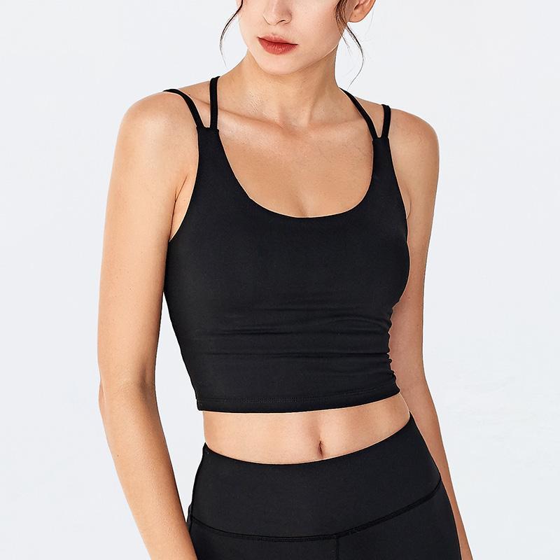 

Classical Sports Bra,Women Fitness Top Sport Brassiere Quick Dry Running Yoga Bra Sexy Sports concise style Vest Solid camisole1, Yellow