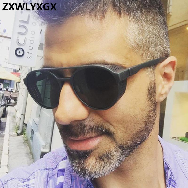 

2021 Steampunk Sunglasses Women Men Retro Goggles Round Flip Up Driving Glasses steam punk Vintage Fashion Eyewear