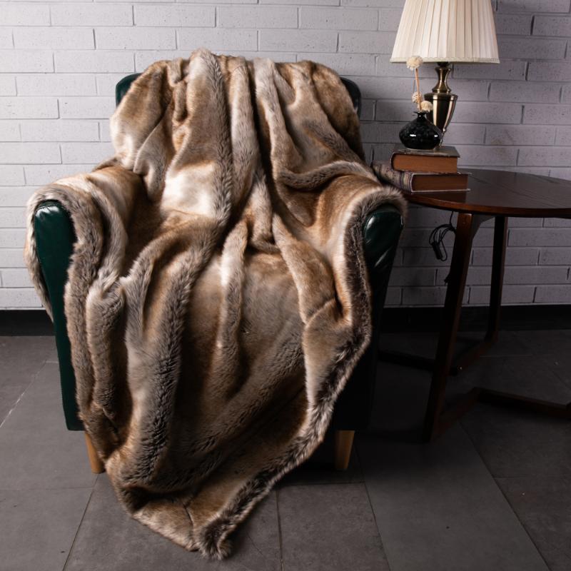 

Battilo Luxury Faux Fur Throw Blanket Super Soft Bed Sofa Home Decorative Blanket