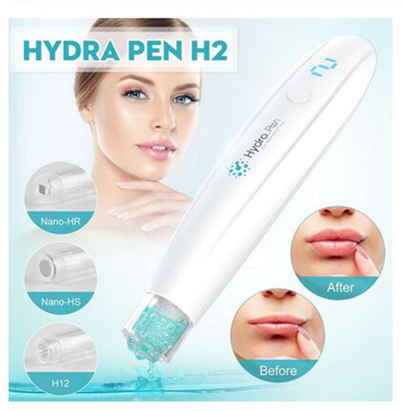 

Hydra Pen H2 Derma Roller Skin care Automatic Serum Applicator HydraPen Microneedling DermaPen with 2pcs needle cartridges