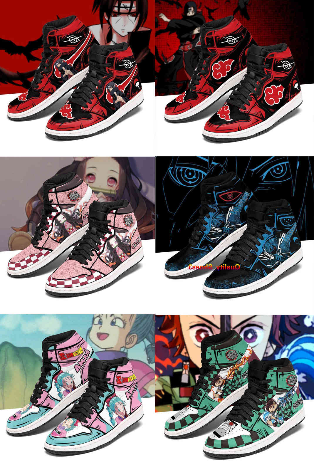 

Anime Shoes Custom Shoe Men Women Sneakers High Top Printing Fashion Comic Collection With Box, Split