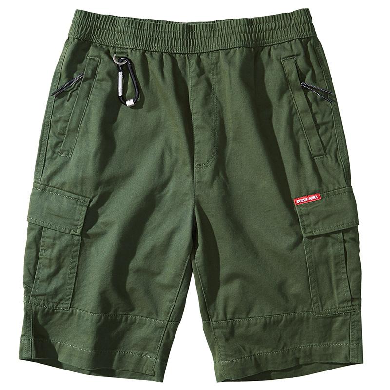 

Brand Men's Cargo Shorts Work Casual Shorts for Men Summer Male Fashion Joggers Squad Match Knee-Length Wear Homens Plus Size 60, Black
