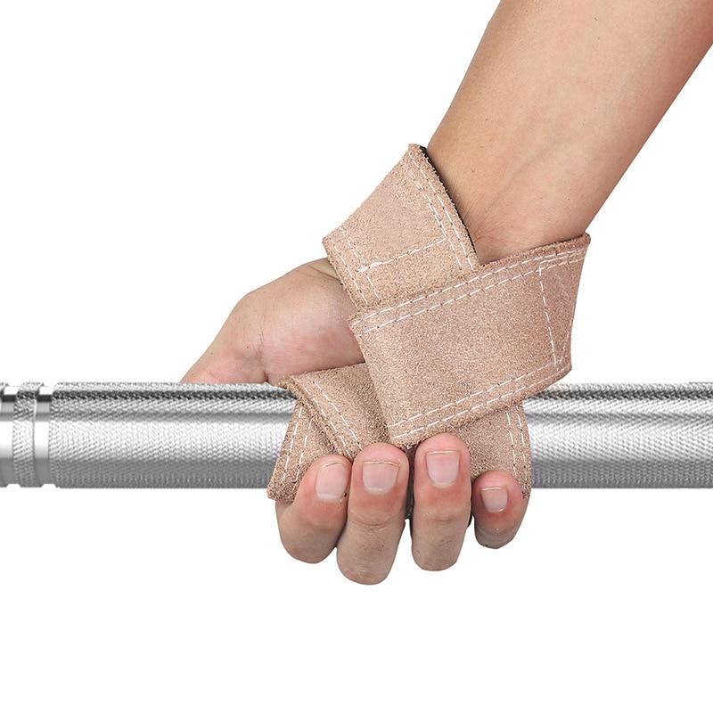 

Gym Cowhide Belt Thickened Sports Fitness Wristband Hard Pull Grip Deadlift Straps