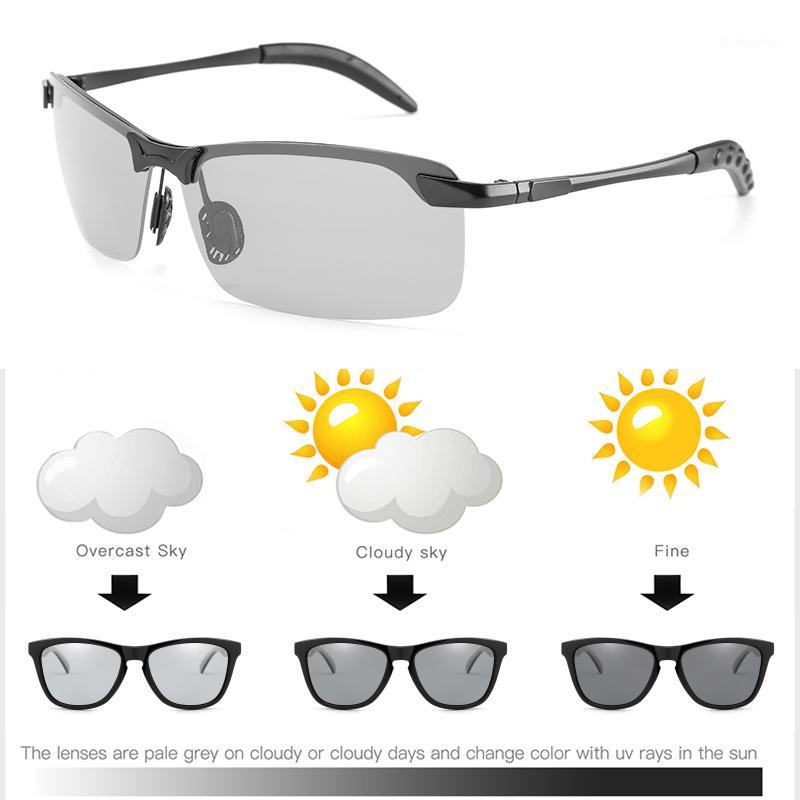 

Square Photochromic Sunglasses Men Polarized Glasses Male Change Color Polaroid Sun Glasses for Men Driving UV4001
