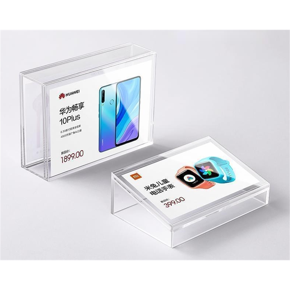 Acrylic Price Tag Label Frame Inclined Transparent Menu List Display Stand Vertical Commodity Introduction Sign Holder-image-755289727