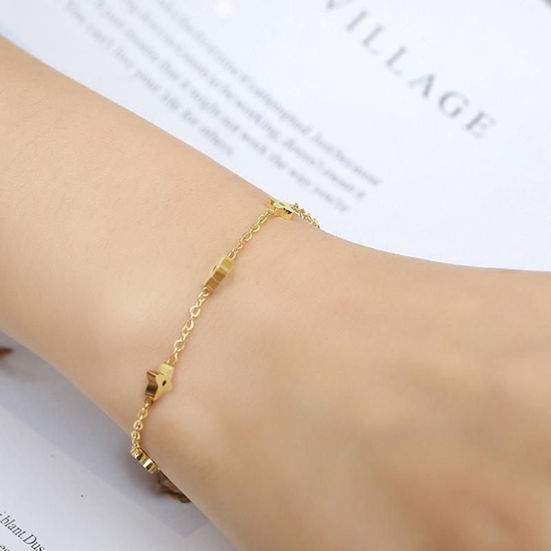 

2020 women gifts charms bracelets & bangles female chain link bracelet for women friendship braslet stainless steel jewelry