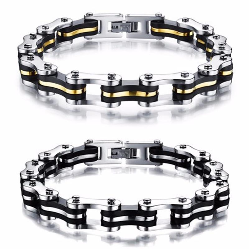

Link, Chain Granny Chic First Class Technology Men's Bike Bracelet Stainless Steel Biker Bicycle Motorcycle Link Punk Heavy Jewelry