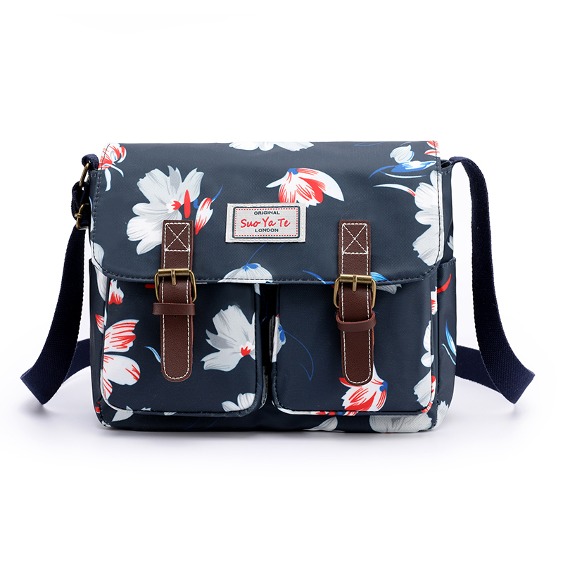 

2021 Female Handbags Printed Flower Shoulder Fitted Dwaterproof Water Messenger Crossbody Bag Retro Totes Bags Prud, The picture