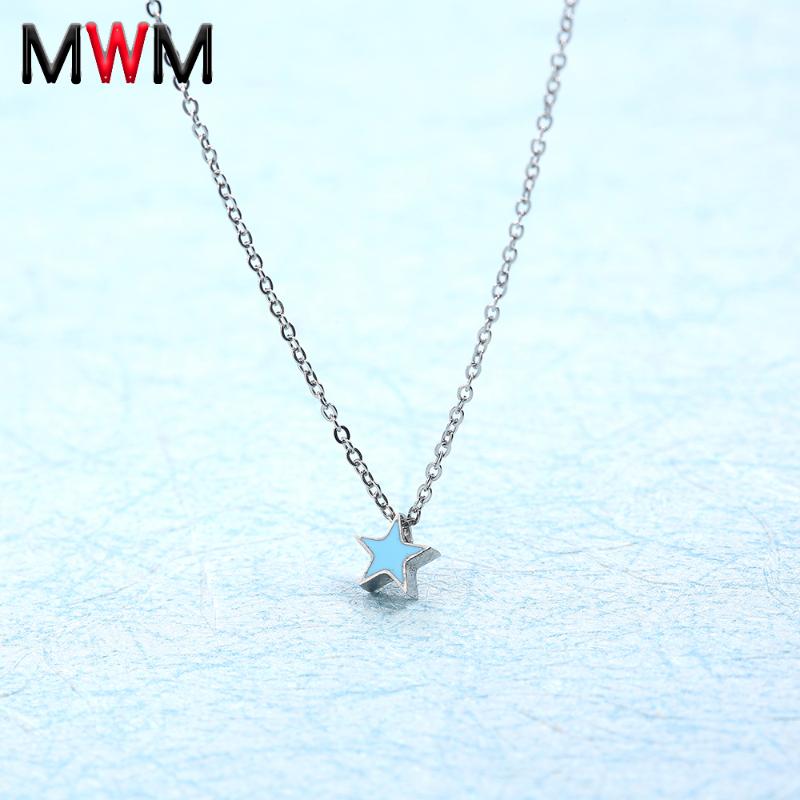 

Chains MWM Necklaces & Pendants Stainless Steel Jewelry Accessories Chain For Women Female Fashion Jewellery Neckless
