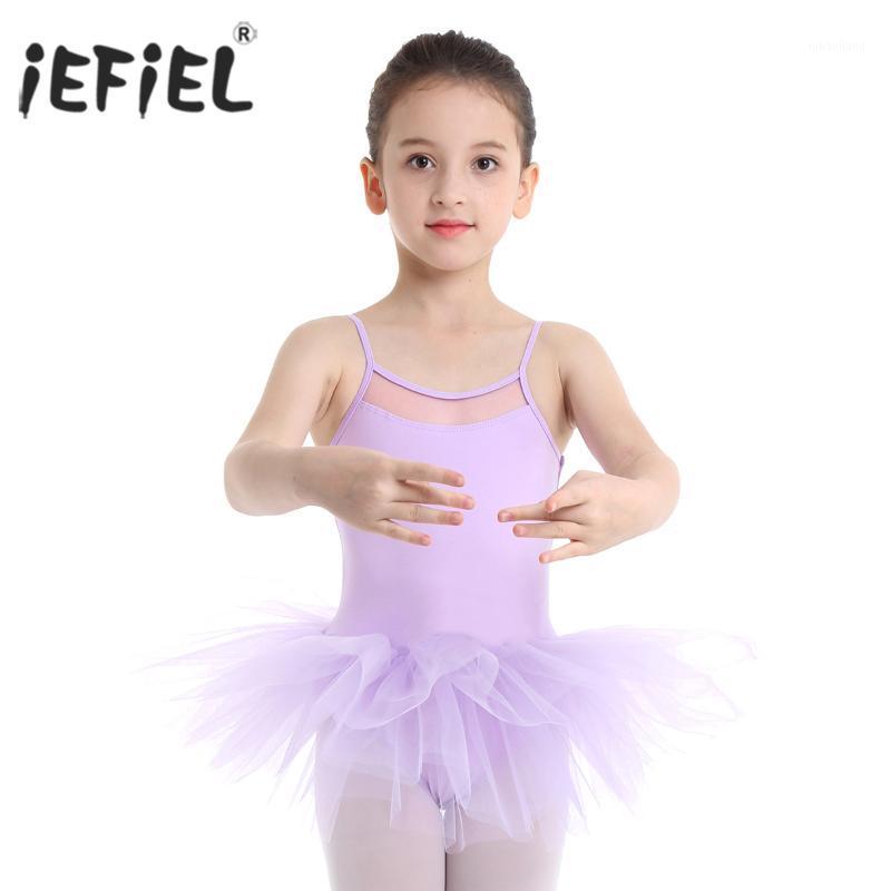 

iEFiEL Ballet Tutu Dress for Kids Girls Cut Out Back Lyrical Ballerina Costumes Tulle Ballet Dancer Gymnastics Leotard Dress1, Pink
