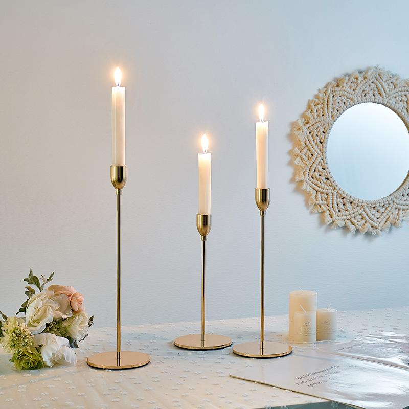 

Taper Candle Holder Candlestick Gold Candle Holders Wedding Decor Table Centerpieces Candelabra Candelabros Candlelight Dinner