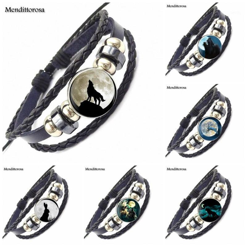 

EJ Glaze Classic Animal Christmas Jewelry Glass Cabochon Black Leather Bracelet Bangle For Girls Gifts1