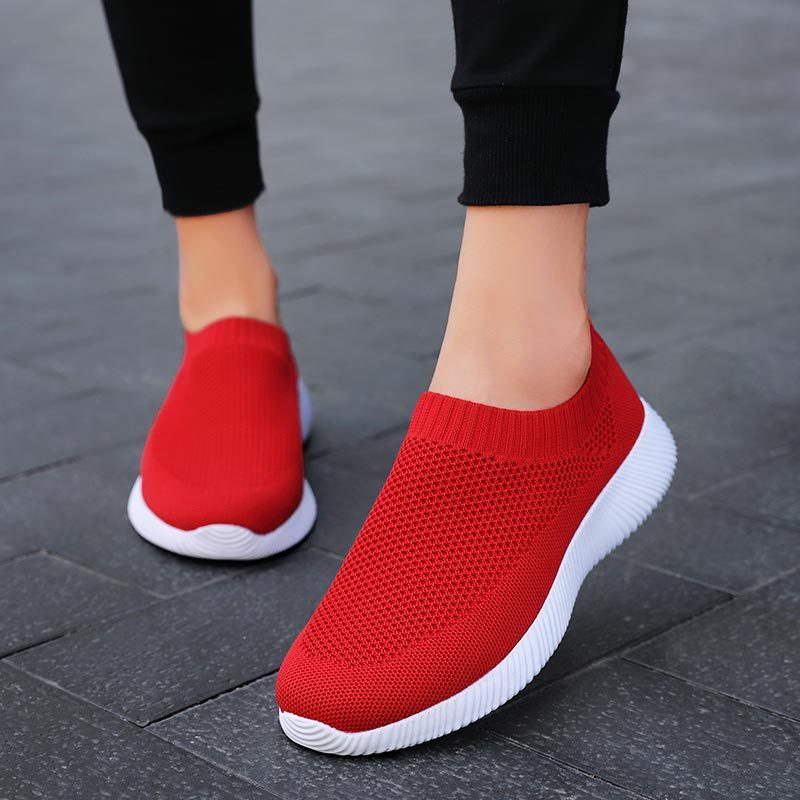 

2021 The New More Weight-less Shoe Trainers Socks Running Women's Shoes See Walk 7jd1, White