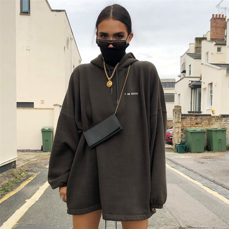 

New Oversized 2021 Black Turtleneck Woman Luxury Designer Hoodie Autumn Chunky Jakm CKS8