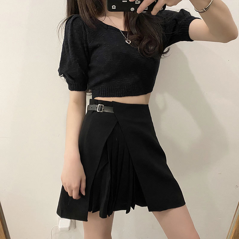 

2021 New woman summer skirts high-waist style a line short-skirt design irregular skirt plied of women (x1423 NKEM, Same pictures