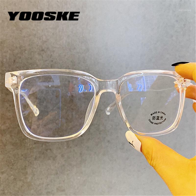 

YOOSKE 2020 Anti Blue Light Glasses Frame Men Oversized Eyeglasses for Women Clear Optical Spectacles Computer Eyewear Unisex1