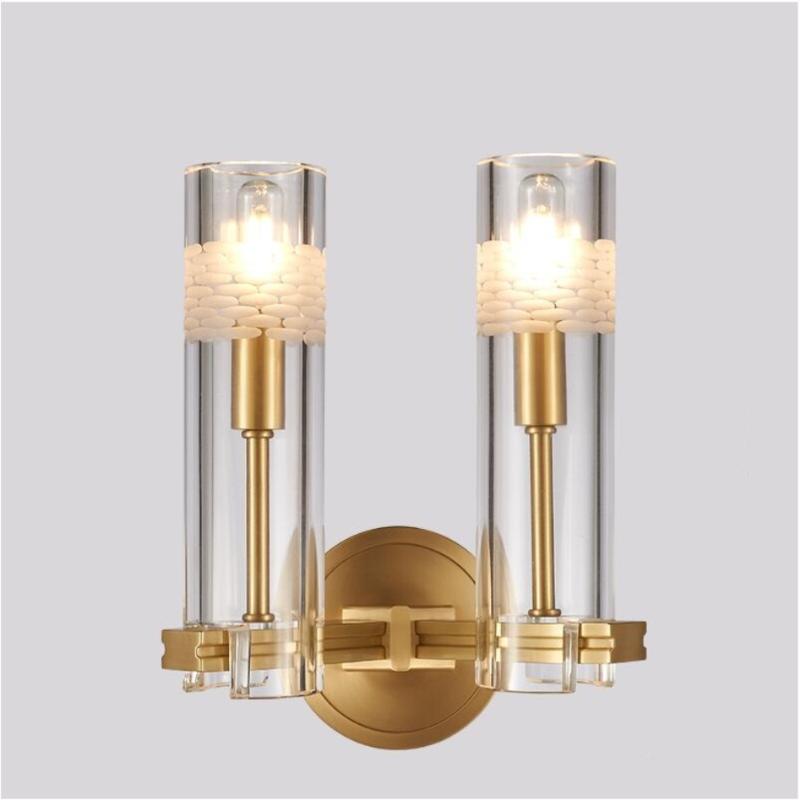 

Modern crystal wall lamp living room wall lamp bedroom bedside aisle study LED