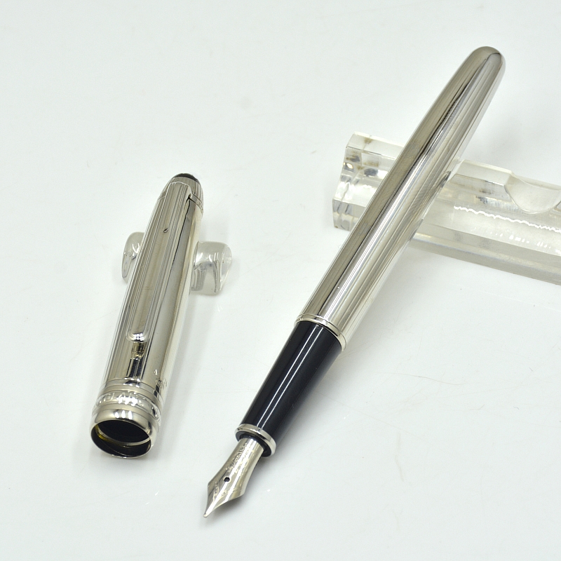 

High Quality Silver metal ballpoint pen / Roller ball pen / Fountain pen office stationery Promotion ink pens Gift, Please choose