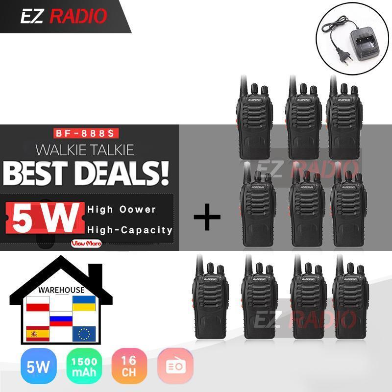 

2PCS 4PCS 10PCS Baofeng BF-888S Walkie Talkie 5W 400-470MHz UHF BF888s BF 888S Comunicador Transmitter Transceiver Radio Set1