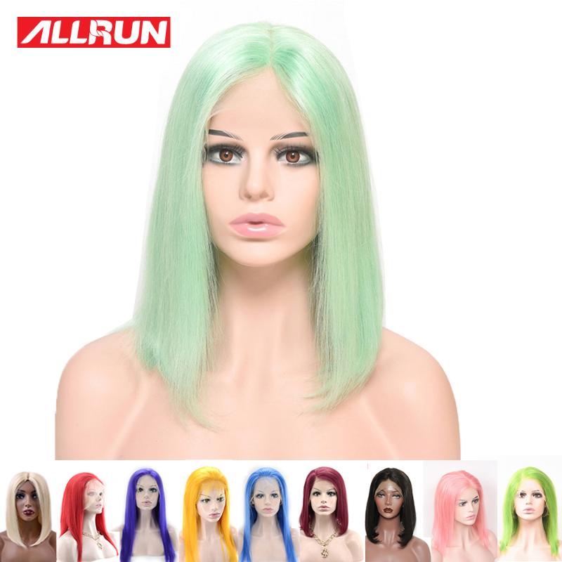 

13*4 Lace Front Wig Human Hair Wigs Colorful Straight Short Bob Wig Brazilian Lace Wigs for Women Human Hair 10-16 inch Remy, As pic