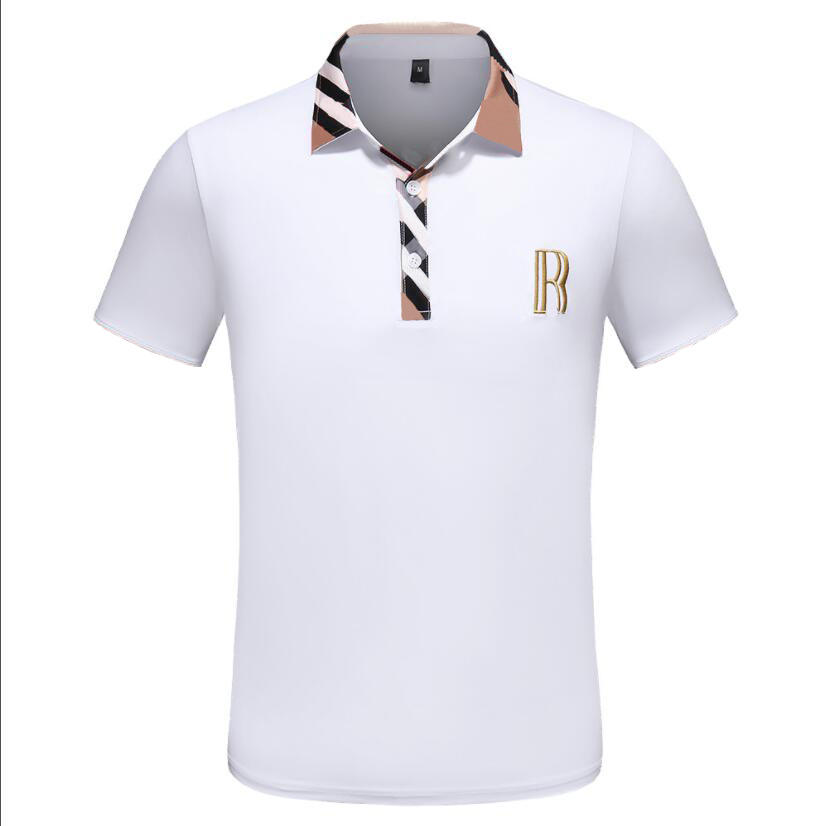 

2022 Dropship Fashion Designer Men's Polos Shirts Men Short Sleeve T-shirt Original Single Lapel Shirt Jacket Sportswear Jogging Suit M-3XL, White