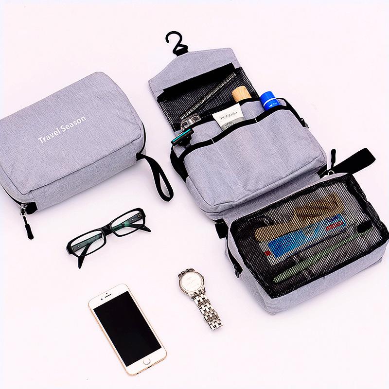 

Casual Unisex Cosmetic Bag Women&Men Travel Organizer Toiletry Bag Makeup Cosmetic Box Kosmetyczka Waterproof Foldable, Green
