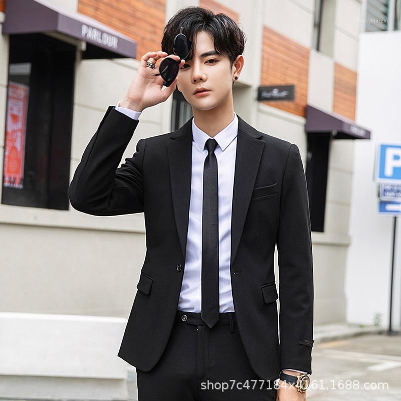 

Western Men' Coat 2019 New Top Korean Handsome Autumn Formal Youth Blazer Man Mens Blazer Jacket Men Designs BB50XZ1, Black