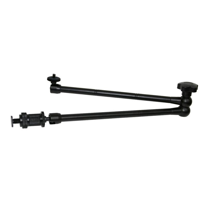 

20Inch Adjustable Articulating Friction Magic Arm with Hot Shoe Mount for LED Light DSLR Rig LCD Monitor