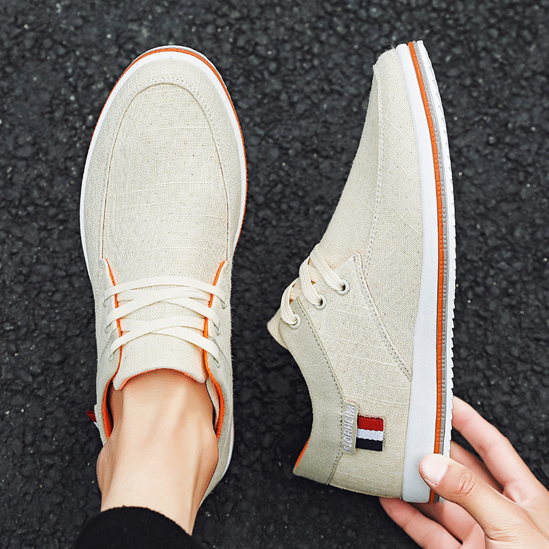 

Top quality Men's sportswear casual, breathable of canvas plus size shoes vulcanized shoes.124, 124；black-124；