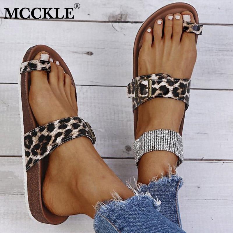 

MCCKLE Women Shoes Summer Beach Slippers Clip Toe Buckle Sandals Ladies Flip Flops Outside Female Flat Thong Slides Casual New, Wse