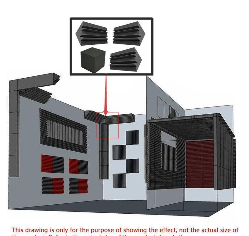 

Bass Trap Foam Wall Corner Audio Sound Absorption Foam Studio Accessorie Acoustic Treat jllnHa carshop2006