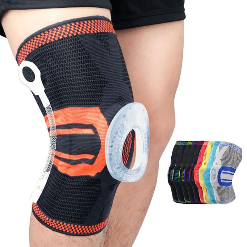 

1PCS Kneepad Nylon Elastic Bandage Pressurized Knee Pads Basketball Running Sports Support Knee Pads Protector, 03