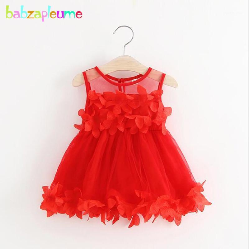 

Newborn Baby Summer Clothes Fashion Lace Mesh Sleeveless Red Infant Princess Dress Little Girls Clothing Toddler Dresses 2005-11