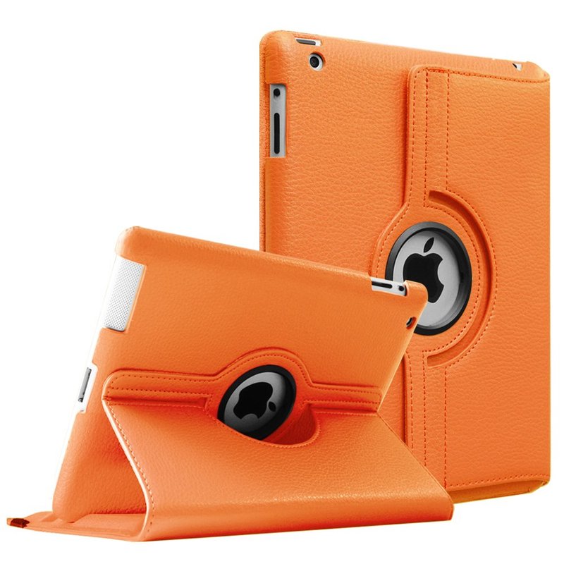 

For iPad 2 iPad 3 iPad 4 Case 360 Degree Rotation PU Leather Stand Cover A1395 A1396 A1397 A1416 A1430 A1403 A1458 A1459 A1460