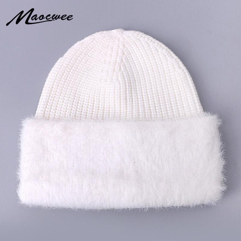 

Skullies Beanies Hat For Women Men Winter Knitted Solid Color Bonnet Female Beanie Cap Warm Lady Gorro Outdoor Ski Cap Girl Hats