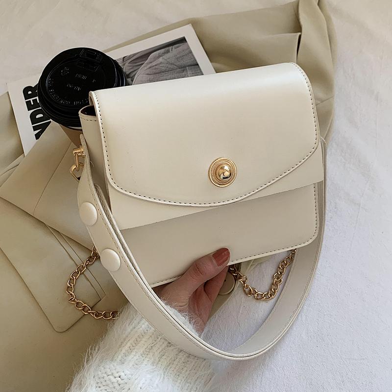 

Niche Design 2021 One-shoulder Explosive Bag Square Bag Underarm Dual-use Width: 20.5cm, Black