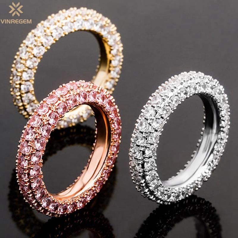 

Cluster Rings Vinregem Hip Hop Rock 925 Sterling Silver Zircon Gemstone Fashion Couple Ring For Men Women Fine Jewelry Band Wholesale, Golden;silver