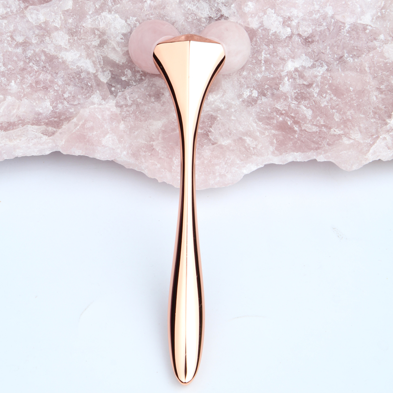 

Facial Roller Massager Rose Quartz Jade Ice Roller FaceThin Full Body Shape Massager Roller Lifting Wrinkle Remover