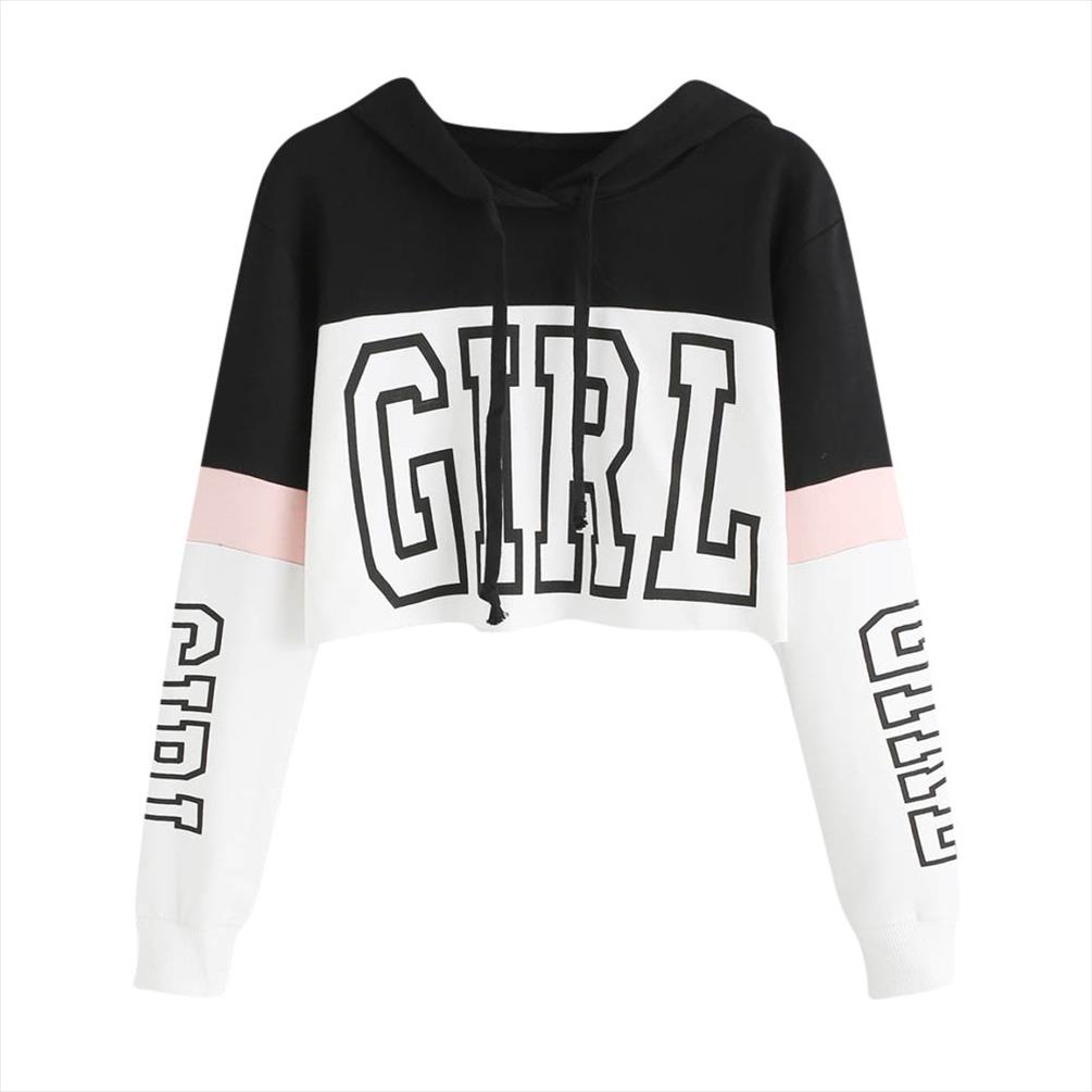 girls crop top sweatshirt