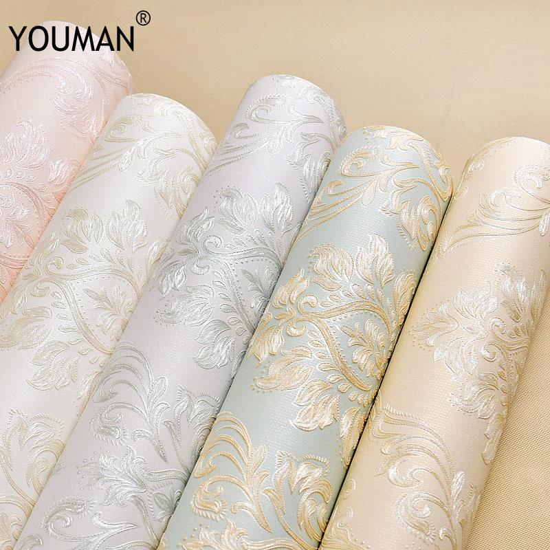 

Wallpapers Youman 3D Modern color Fresh Waterproof Inspiration Photo Wallpaper walls in rolls bathrooms kids room living room, Light pink