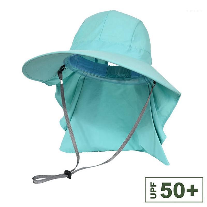 

Outdoor hiking Flap Cap Wide Brim Sun Shade Foldable Mesh Sweatband Neck Cover Bucket Hat Sportswear Accessories1, Lavender