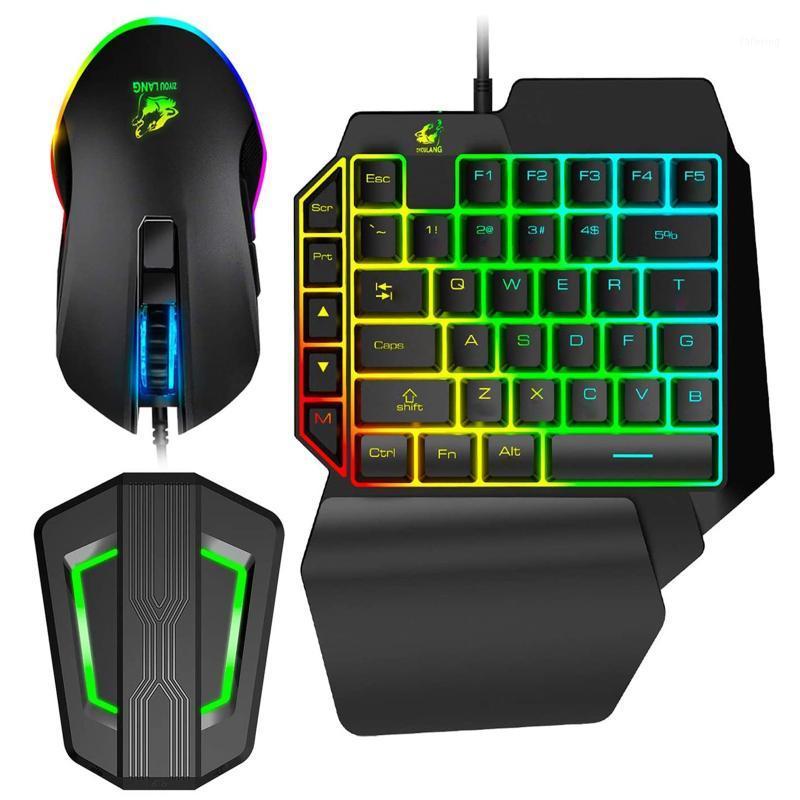 

Mechanical Keyboard Wired Gaming Keyboard RGB 3200DPI USB Connection Pro game mouse Suitable For Laptop Computers1