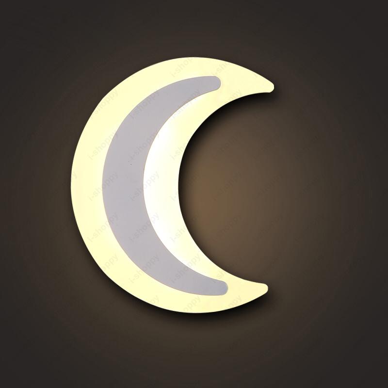 

12W LED Acrylic Wall Sconces Light Fixture The Moon Lamp SMD 2835 Bedroom Living Room Hotel