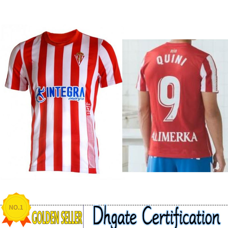 

21/22 SPORTING GIJON Soccer Jerseys Gijon 2021 2022 Manu Garcia Djurdjevic DJUKA Aitor G. JS BABIN Aitor G. D.Perez camiseta de futbol men football shirts, Home