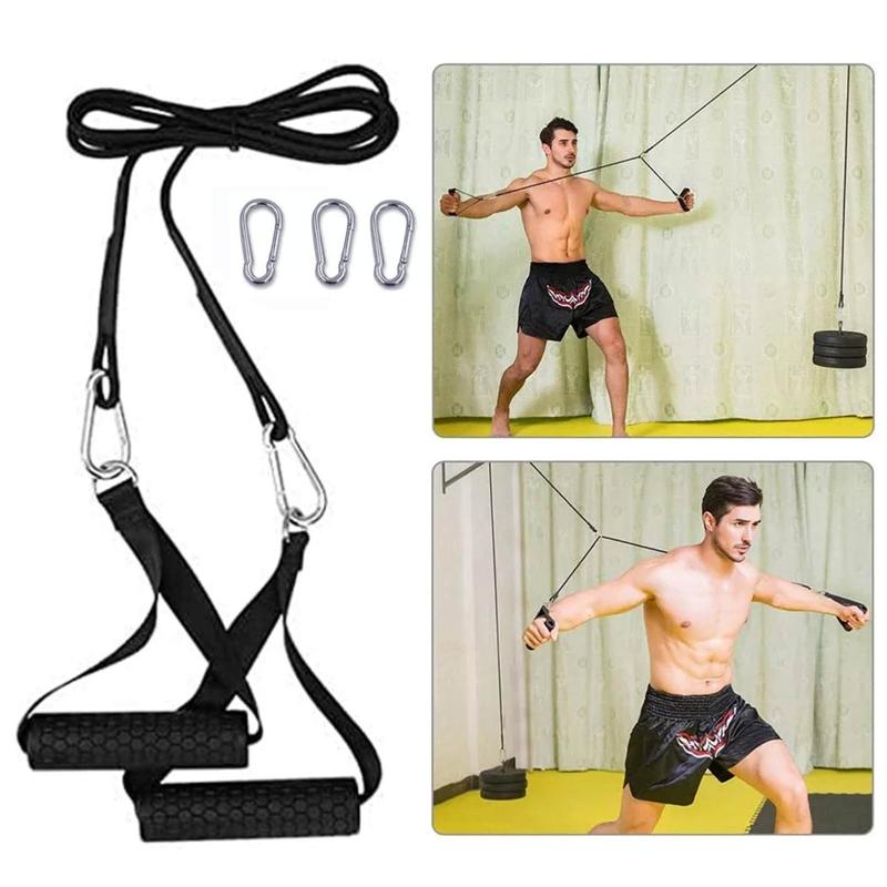 

Exercise Handles Training Grip Pull Up Handles Grip Heavy-duty Cable Pulley For Home Gym Fitness Equipment