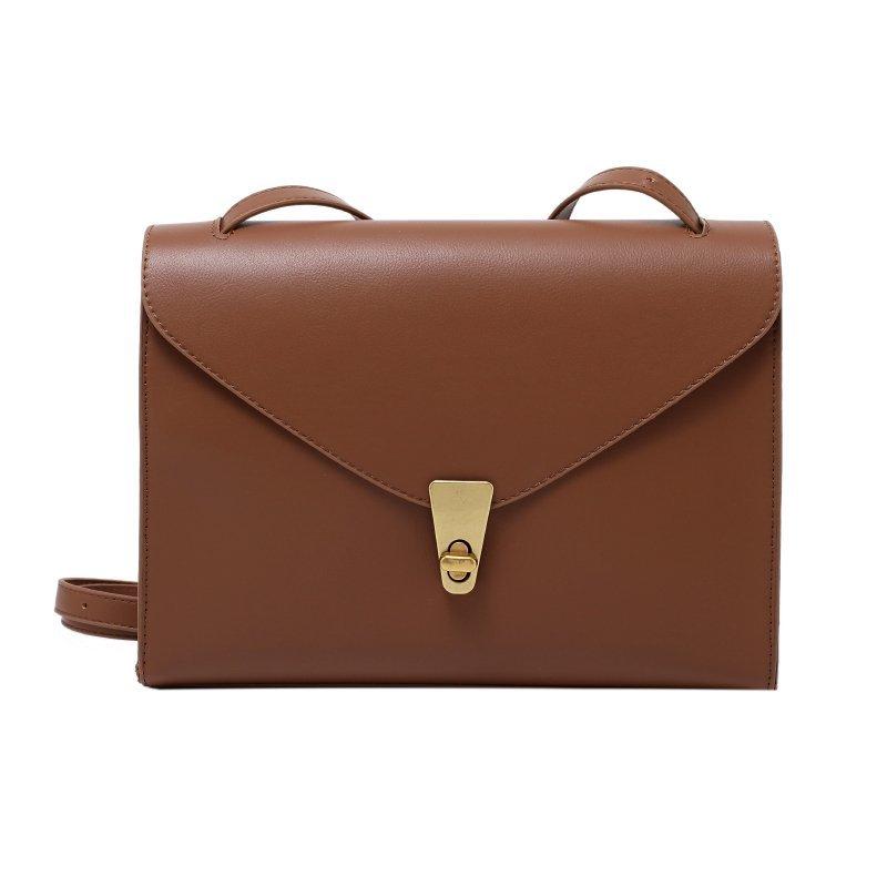 

New Women Shoulder Bag Brown Fashion Crosbody Bags Youth Female PU Leather Small Square Bag Simple High Quality For Designer, Coffee