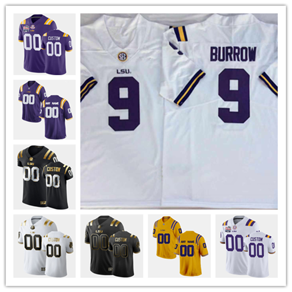 

NCAA Custom LSU Tigers Stitched Football Jersey 22 Clyde Edwards-Helaire 1 Eric Reid 7 Bert Jones 20 Billy Cannon 21 Jerry Stovall 80 Jarvis Landry #58 Chinese Bandits, Yellow