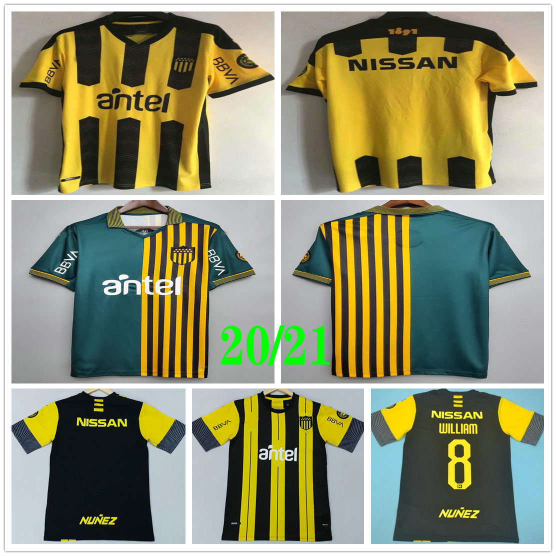 

20 21 Uruguay Commemorative Edition Penarol soccer jersey maillots de foot C.RODRIGUEZ 2020 yellow green football shirt Camiseta de futbol, Yellow 20/21