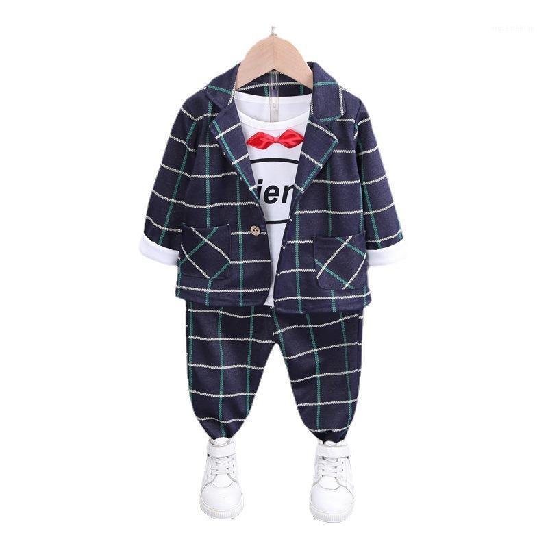 

Fashion Spring Autumn Baby Boys Clothes Children Gentleman Jacket T-Shirt Pants 3Pcs/sets Infant Casual Costume Kids Tracksuit1, Navy